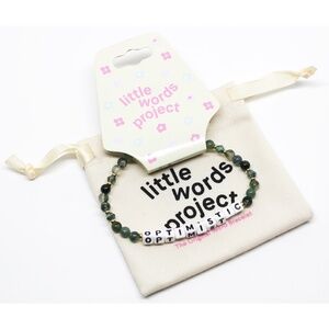 NWT Little Word Project beaded bracelet M/L- Optimistic